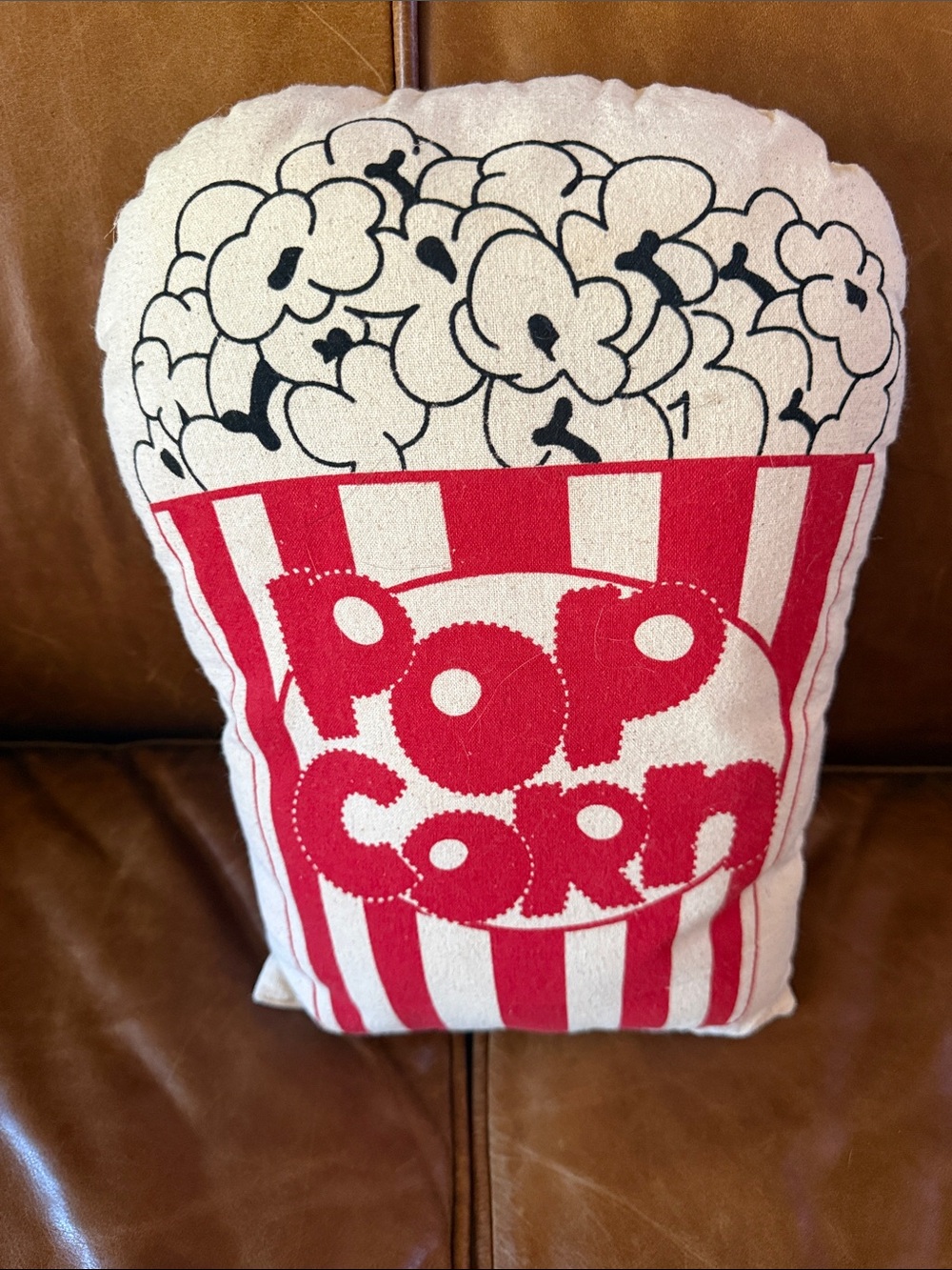 Pottery Barn Popcorn Pillow Movie Room Prop Theater Theme Game Room Home Decor